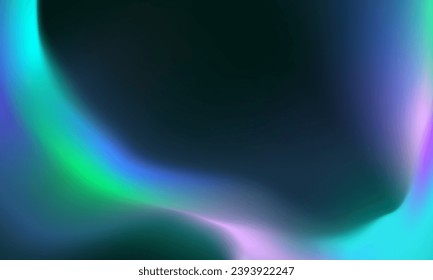 Gradient abstract backgrounds of northern lights. aurora borealis sky. soft tender pink, purple, green and blue gradients for app, web design, webpages, banners, greeting cards. vector design.