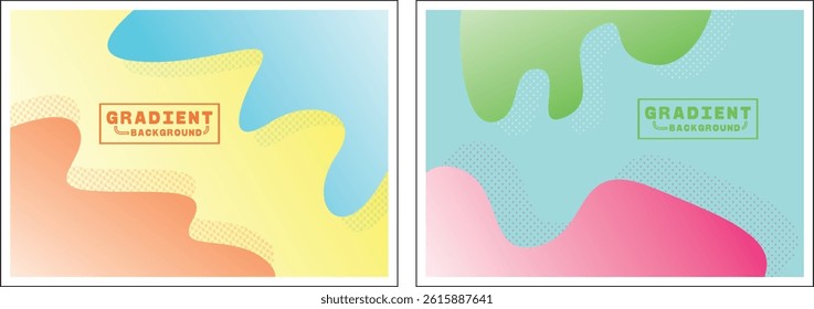 Gradient Abstract Backgrounds Vector Illustration