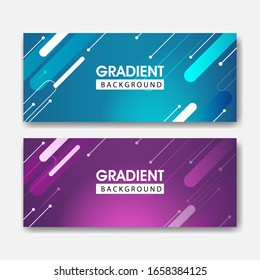 gradient abstract banner colorful .background  modern web geometric. vector eps 10.