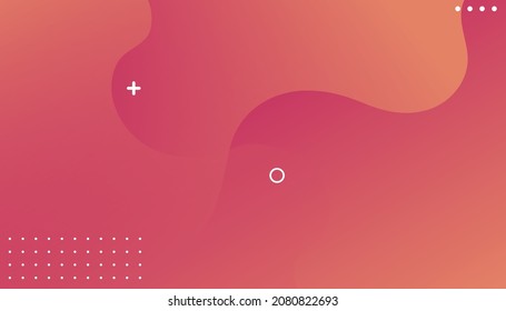 Gradient abstract banner with flowing liquid shapes
