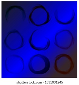 Gradient abstract banner, template for the design