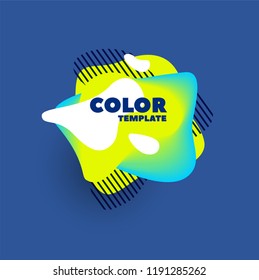 Gradient abstract banners with flowing liquid shapes dynamic forms