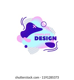 Gradient abstract banners with flowing liquid shapes dynamic forms