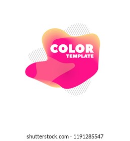 Gradient abstract banners with flowing liquid shapes dynamic forms