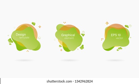 Gradient abstract banners with flowing liquid shapes.Template for the design of a logo, flyer or presentation.Set of abstract modern graphic elements.All elements are isolated.
vector EPS-10