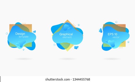 Gradient abstract banners with flowing liquid shapes.Template for the design of a logo, flyer or presentation.Set of abstract modern graphic elements.All elements are isolated.
vector EPS-10