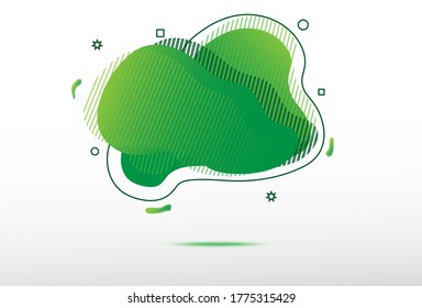 Gradient abstract banners with flowing liquid shapes. Template for the design of a logo, flyer or presentation. Vector.