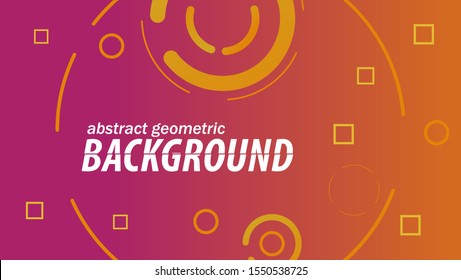  Gradient abstract banners with abstract geometric shapes with orange and maroon colours. Template for the design of a logo, flyer or presentation. Vector eps 10