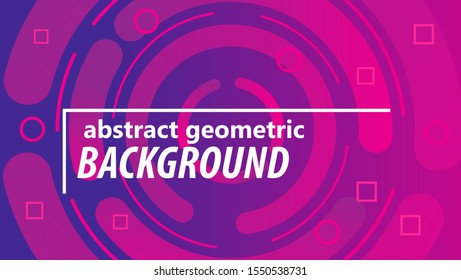 Gradient abstract banners with abstract geometric shapes with blue and pink colours. Template for the design of a logo, flyer or presentation. Vector eps 10