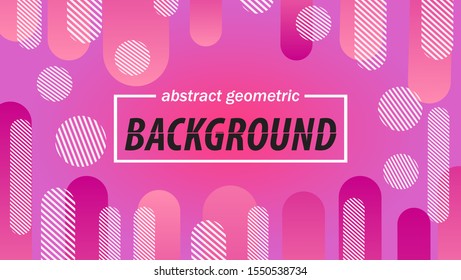 Gradient abstract banners with abstract geometric shapes with pink colour. Template for the design of a logo, flyer or presentation. Vector eps 10