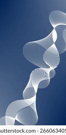 Gradiente Abstractas Fondo azul con líneas onduladas y Espacio para texto
