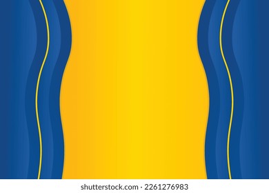 Gradient abstract blue and yellow Vector background Design