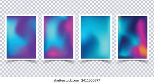 Gradient abstract blurred covers collection blank cover presentation background