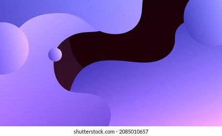 Gradient abstract colorful shapes background.  Fluid shapes composition. Fit for presentation design