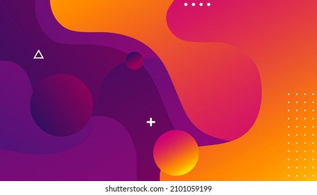 Gradient abstract colorful shapes background. Fluid, liquid gradient vector background. Can be used for posters, placards, brochures, banners, web pages, headers, covers and more. EPS 10