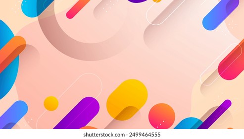 Diseño de Vector de fondo de Formas coloridas abstractas degradadas en eps 10