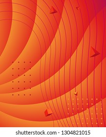 Gradient abstract composition with bright color. Modern graphic elements. Template for background, banner, poster, flyer or presentation. Vector graphic.