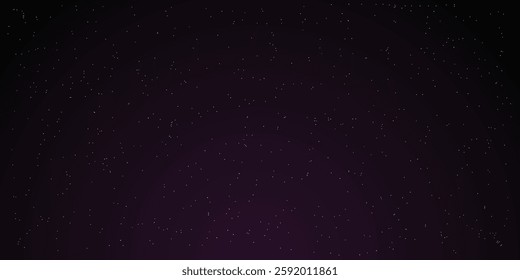 Gradient abstract constellation dark space speckled night sky filled with tiny white stars on black.