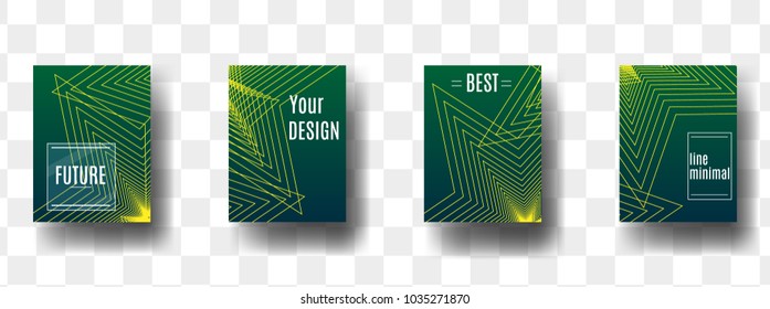 gradient abstract cover.Set graphic colorfull covers template. Future gradient background placard or poster for your design. 