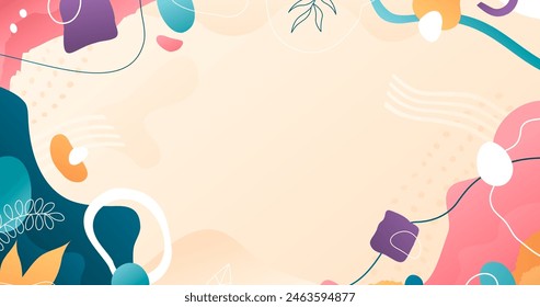 Gradient abstract doodle background vector design in eps 10