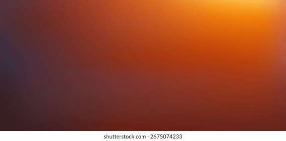 Gradient abstract fluid background, orange and blue color. Autumn warm red orange brown gradient  background. Template colored blurred gradation. Minimal fall smooth gradation. Vector abstract 