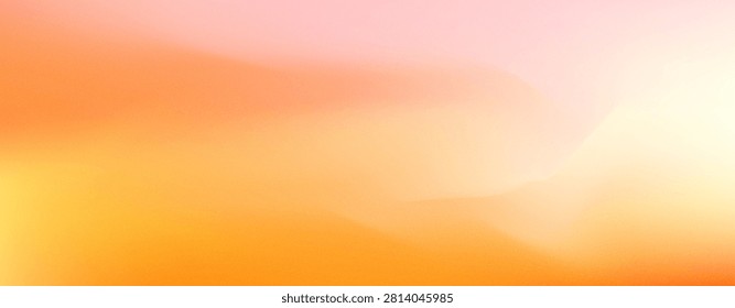 Gradient abstract fluid background, orange and yellow color. Minimal sunset smooth gradation. Warm creative mesh modern wallpaper. Template colored blurred gradation. Vector illustration.