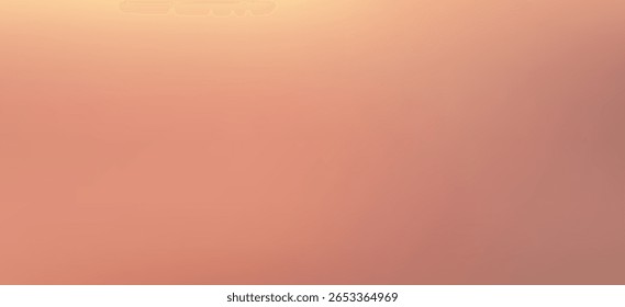 Gradient abstract fluid background, peach yellow and orange color. Warm creative mesh modern wallpaper. Template colored blurred gradation. Minimal smooth gradation. Vector illustration.