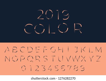 Gradient abstract font