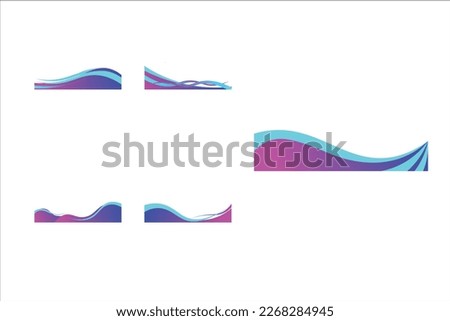 Gradient Abstract Footer Design Vector
