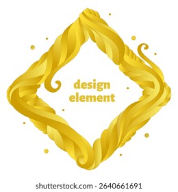 Gradient abstract frame with flowing liquid shapes. Dynamic shapes and lines. Vector.