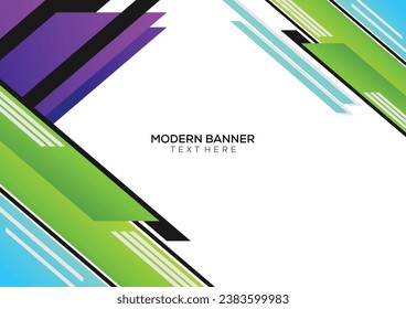 gradient abstract geometric background banner