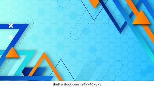 Gradient abstract geometric background vector design in eps 10