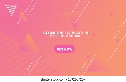 Gradient abstract geometric shape background. for Poster ,lading page , flyer ,web , magazine , wallpaper layout template design background , stock vector EPS 10