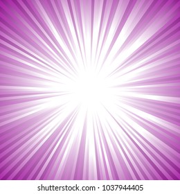 Gradient abstract geometrical ray burst background - retro vector graphic design with radial lines