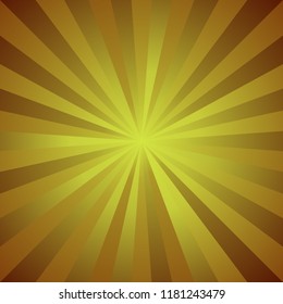 Gradient abstract geometrical ray burst background - retro vector graphic design with radial lines