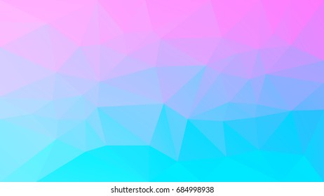 Gradient abstract horizontal triangle background. Vibrant rainbow multicolored polygonal backdrop for business presentation. Trendy geometric abstract banner. Corporative flyer design. Mosaic style.