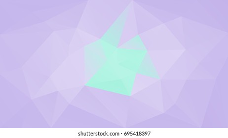 Gradient abstract horizontal triangle background. Purple and turquoise polygonal backdrop for business presentation. Trendy geometric abstract banner. Corporative flyer design. Mosaic style.