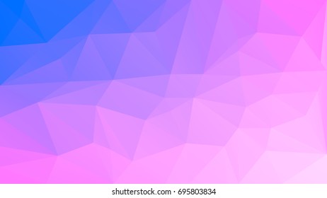 Gradient abstract horizontal triangle background. Vibrant rainbow multicolored polygonal backdrop for business presentation. Trendy geometric abstract banner. Corporative flyer design. Mosaic style.