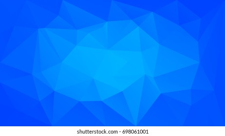 Gradient abstract horizontal triangle background. Cool ice colored polygonal backdrop for business presentation. Mosaic style. Trendy geometric abstract banner. Technology concept flyer. 