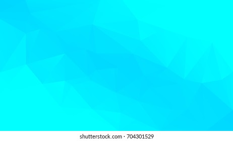 Gradient abstract horizontal triangle background. Cool ice colored polygonal backdrop for business presentation. Trendy geometric abstract banner. Technology concept flyer. Mosaic style.