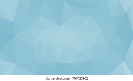 Gradient abstract horizontal triangle background. Cool ice colored polygonal backdrop for mobile application and web. Trendy geometric abstract banner. Technology concept flyer. Mosaic style.