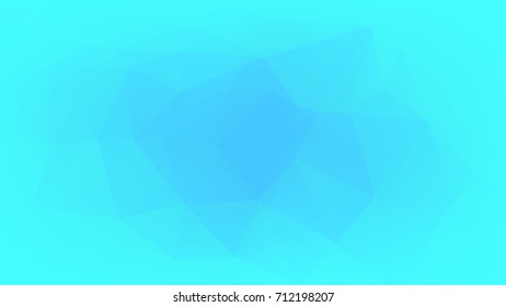 Gradient abstract horizontal triangle background. Cool ice colored polygonal backdrop for mobile application and web. Trendy geometric abstract banner. Technology concept flyer. Mosaic style.