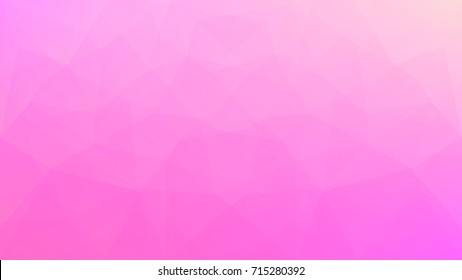 Gradient abstract horizontal triangle background. Tender pink rose polygonal backdrop for business presentation. Trendy geometric abstract banner. Technology concept flyer. Mosaic style.