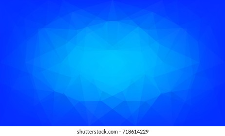 Gradient abstract horizontal triangle background. Cool ice colored polygonal backdrop for mobile application and web. Trendy geometric abstract banner. Corporative flyer design. Mosaic style.