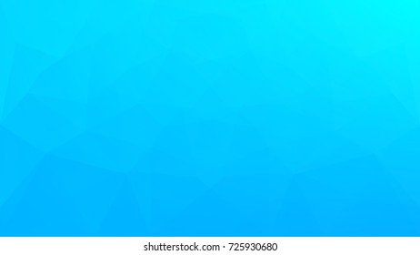 Gradient abstract horizontal triangle background. Cool ice colored polygonal backdrop for mobile application and web. Trendy geometric abstract banner. Corporative flyer design. Mosaic style.