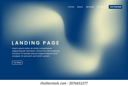 Gradient abstract landing page.  Minimal modern design. Landing page template. Vector illustration. Eps10