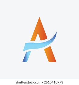 a gradient abstract letter logo