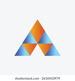 a gradient abstract letter logo