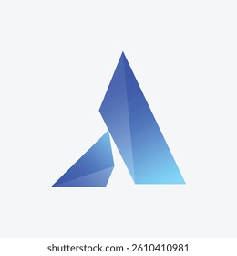 a gradient abstract letter logo