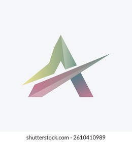 a gradient abstract letter logo